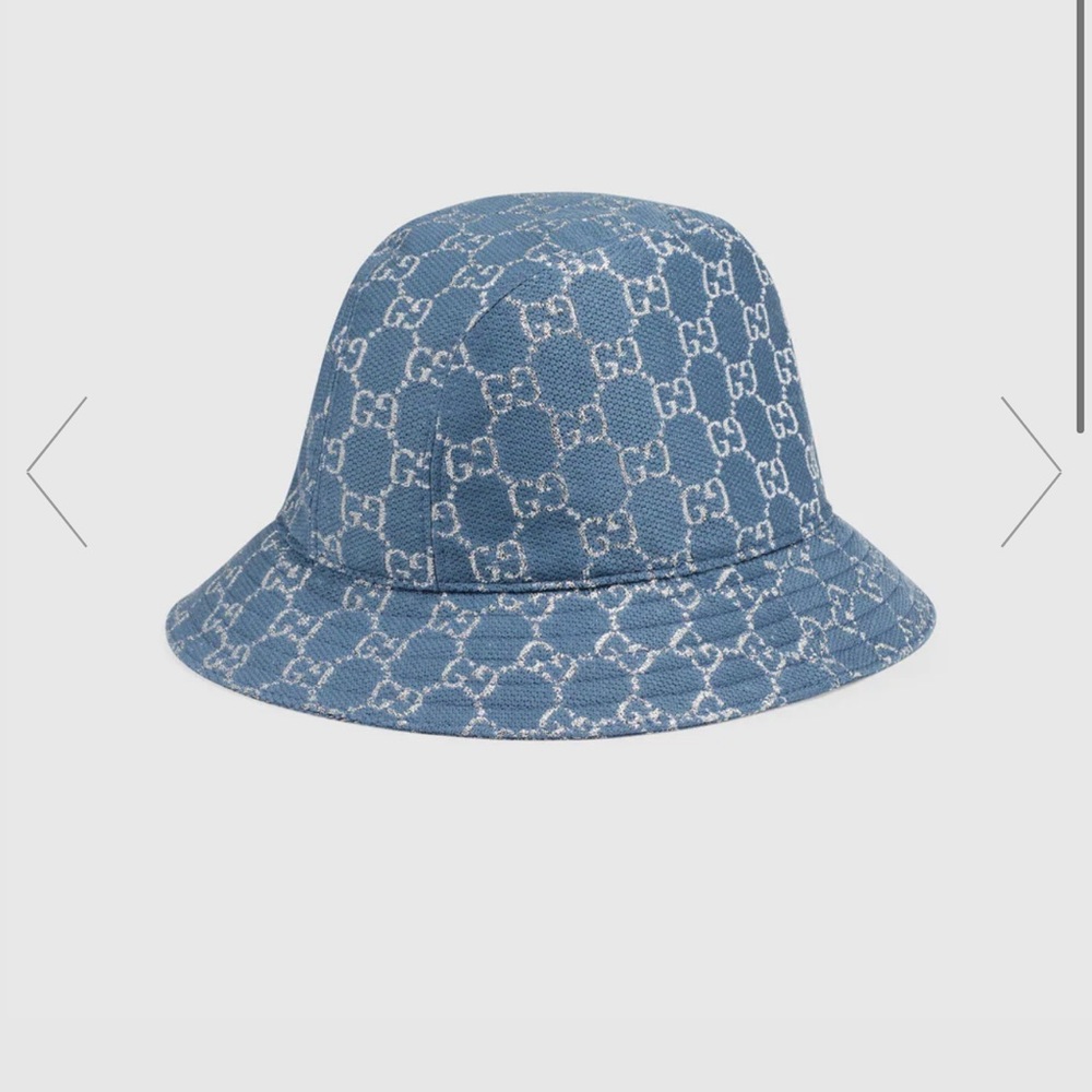Gucci lamé bucket hat